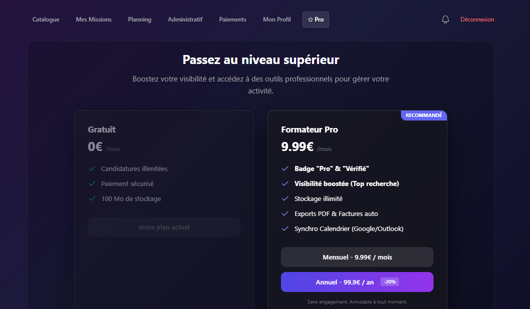 Conformité Admin